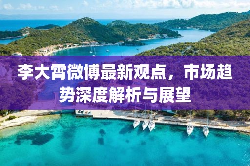 李大霄微博最新观点，市场趋势深度解析与展望