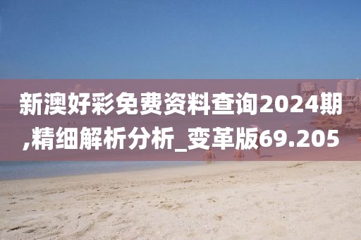 新澳好彩免费资料查询2024期,精细解析分析_变革版69.205