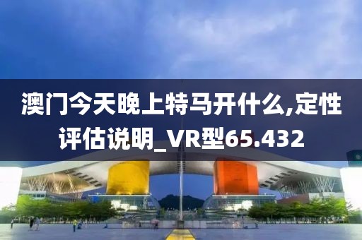 澳门今天晚上特马开什么,定性评估说明_VR型65.432