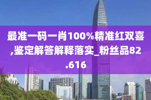 最准一码一肖100%精准红双喜,鉴定解答解释落实_粉丝品82.616