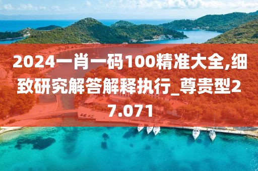 2024一肖一码100精准大全,细致研究解答解释执行_尊贵型27.071
