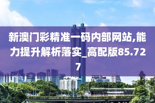 新澳门彩精准一码内部网站,能力提升解析落实_高配版85.727