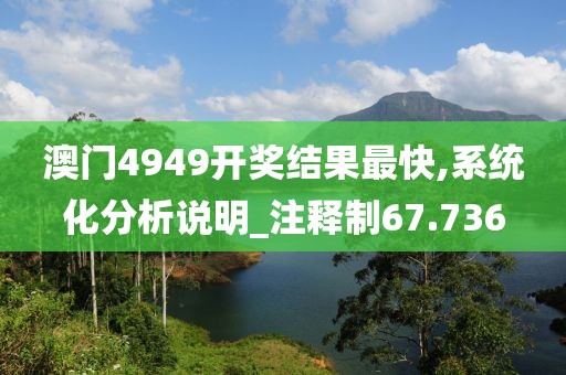 澳门4949开奖结果最快,系统化分析说明_注释制67.736