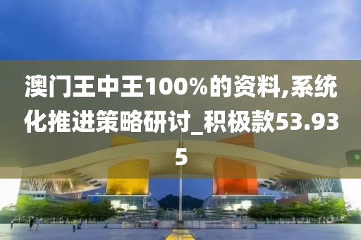 澳门王中王100%的资料,系统化推进策略研讨_积极款53.935