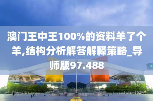 澳门王中王100%的资料羊了个羊,结构分析解答解释策略_导师版97.488