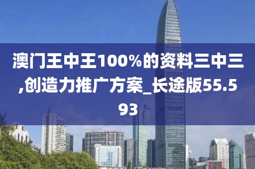 澳门王中王100%的资料三中三,创造力推广方案_长途版55.593