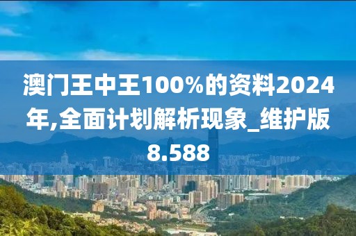 澳门王中王100%的资料2024年,全面计划解析现象_维护版8.588