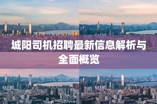 城阳司机招聘最新信息解析与全面概览
