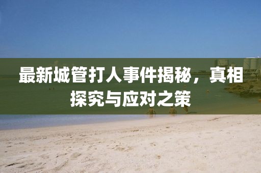 最新城管打人事件揭秘，真相探究与应对之策