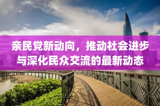 亲民党新动向，推动社会进步与深化民众交流的最新动态