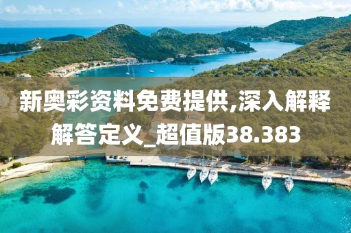 新奥彩资料免费提供,深入解释解答定义_超值版38.383