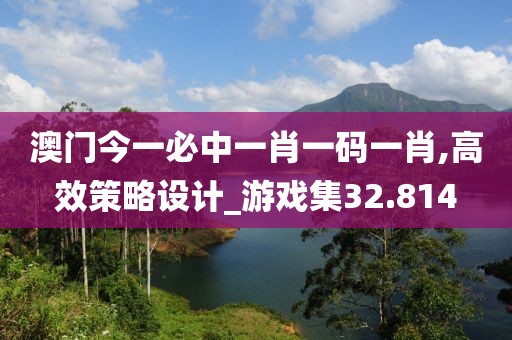 澳门今一必中一肖一码一肖,高效策略设计_游戏集32.814