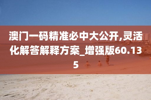 澳门一码精准必中大公开,灵活化解答解释方案_增强版60.135