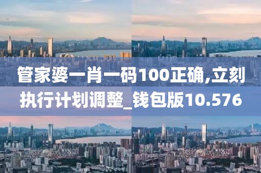 管家婆一肖一码100正确,立刻执行计划调整_钱包版10.576