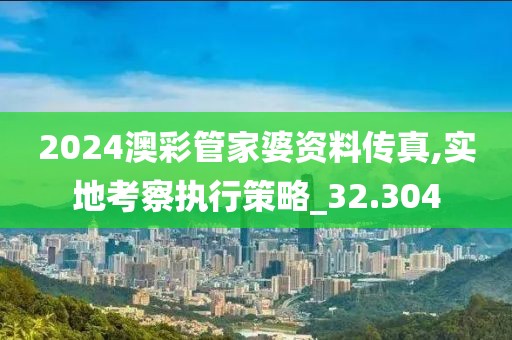 2024澳彩管家婆资料传真,实地考察执行策略_32.304