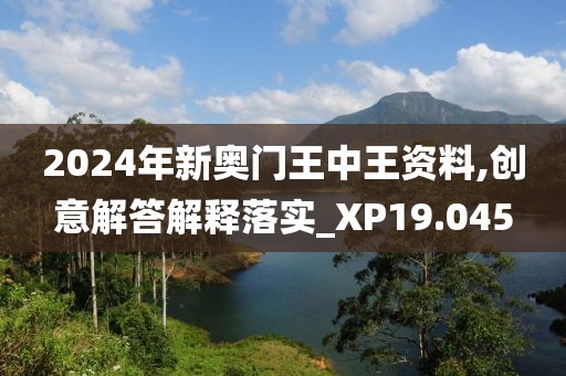 2024年新奥门王中王资料,创意解答解释落实_XP19.045