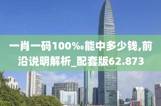 一肖一码100‰能中多少钱,前沿说明解析_配套版62.873