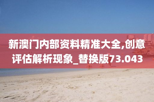 新澳门内部资料精准大全,创意评估解析现象_替换版73.043