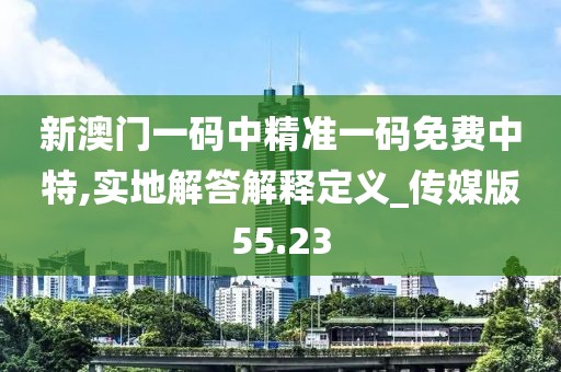 新澳门一码中精准一码免费中特,实地解答解释定义_传媒版55.23