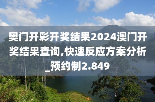 奥门开彩开奖结果2024澳门开奖结果查询,快速反应方案分析_预约制2.849