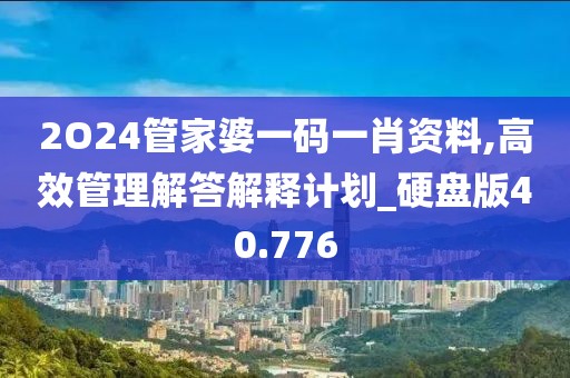 2O24管家婆一码一肖资料,高效管理解答解释计划_硬盘版40.776