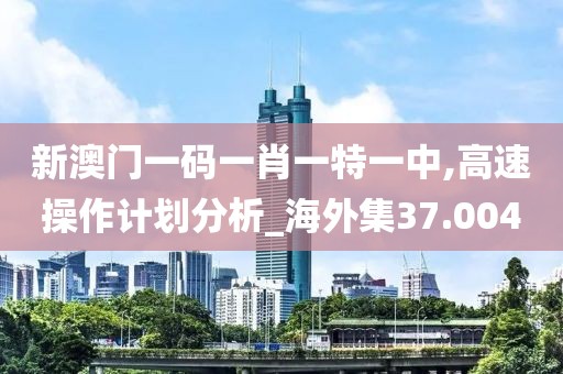 新澳门一码一肖一特一中,高速操作计划分析_海外集37.004