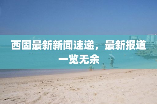 西固最新新闻速递，最新报道一览无余