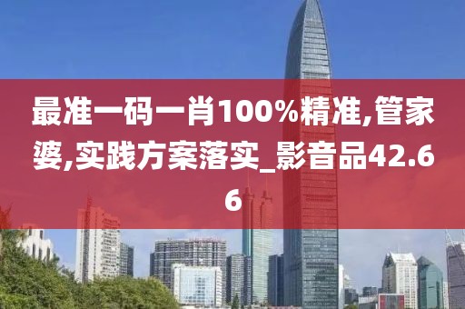 最准一码一肖100%精准,管家婆,实践方案落实_影音品42.66