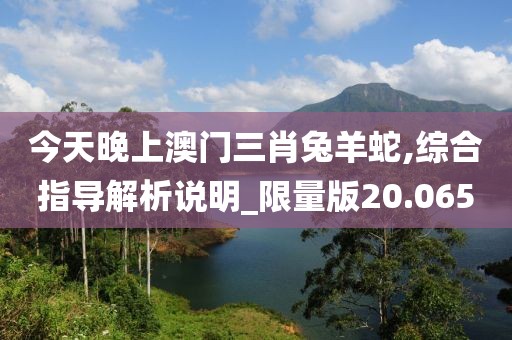 今天晚上澳门三肖兔羊蛇,综合指导解析说明_限量版20.065