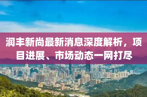 润丰新尚最新消息深度解析，项目进展、市场动态一网打尽