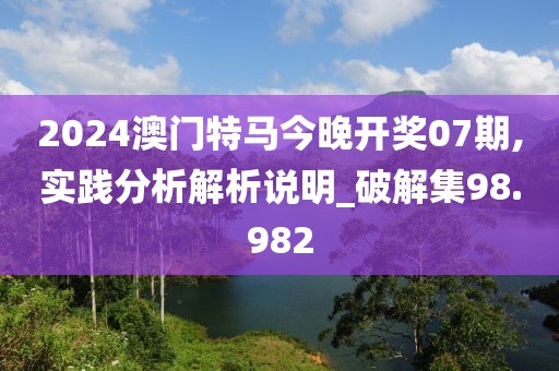 2024澳门特马今晚开奖07期,实践分析解析说明_破解集98.982