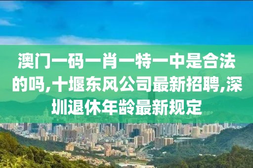澳门一码一肖一特一中是合法的吗,十堰东风公司最新招聘,深圳退休年龄最新规定