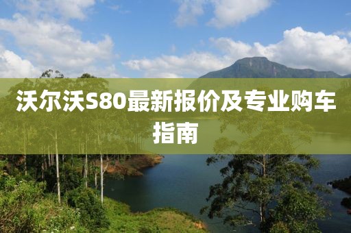 沃尔沃S80最新报价及专业购车指南