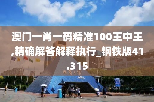 澳门一肖一码精准100王中王,精确解答解释执行_钢铁版41.315