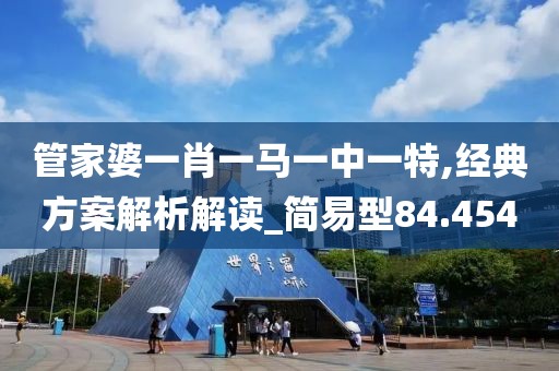 管家婆一肖一马一中一特,经典方案解析解读_简易型84.454