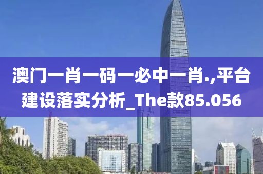 澳门一肖一码一必中一肖.,平台建设落实分析_The款85.056