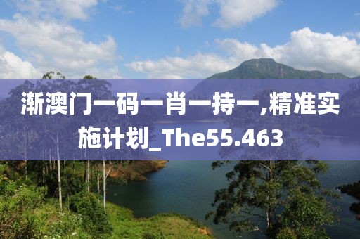 渐澳门一码一肖一持一,精准实施计划_The55.463