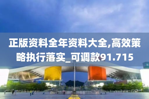 正版资料全年资料大全,高效策略执行落实_可调款91.715