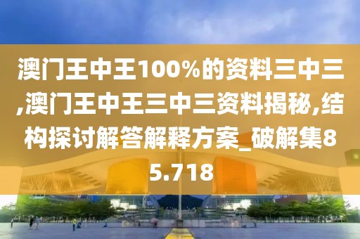 澳门王中王100%的资料三中三,澳门王中王三中三资料揭秘,结构探讨解答解释方案_破解集85.718