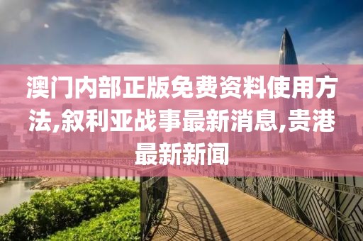 澳门内部正版免费资料使用方法,叙利亚战事最新消息,贵港最新新闻