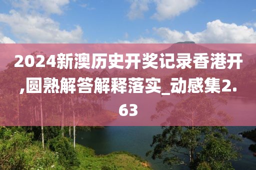 2024新澳历史开奖记录香港开,圆熟解答解释落实_动感集2.63