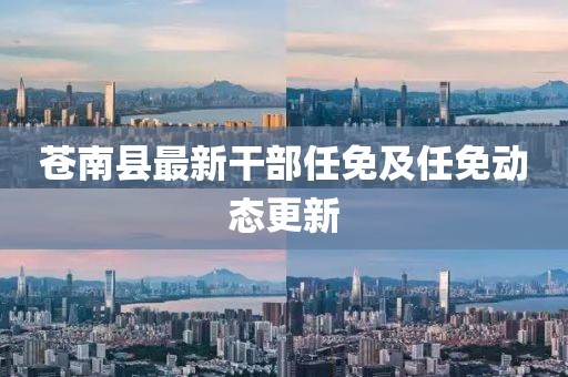 苍南县最新干部任免及任免动态更新
