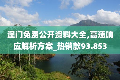 澳门免费公开资料大全,高速响应解析方案_热销款93.853
