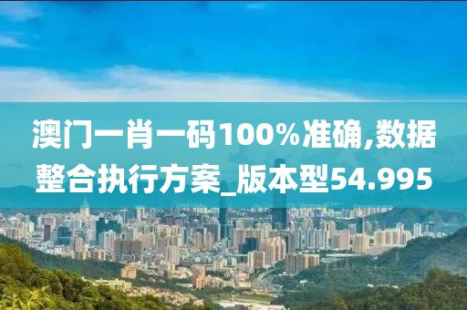 澳门一肖一码100%准确,数据整合执行方案_版本型54.995