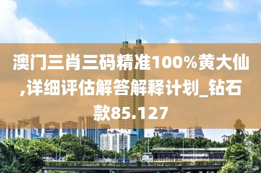 澳门三肖三码精准100%黄大仙,详细评估解答解释计划_钻石款85.127