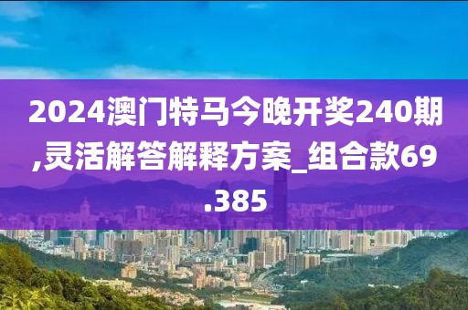 2024澳门特马今晚开奖240期,灵活解答解释方案_组合款69.385