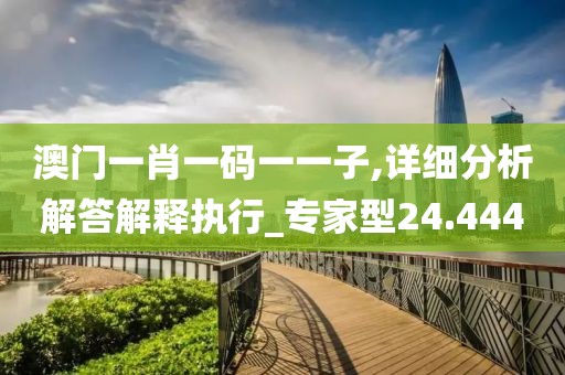 澳门一肖一码一一子,详细分析解答解释执行_专家型24.444
