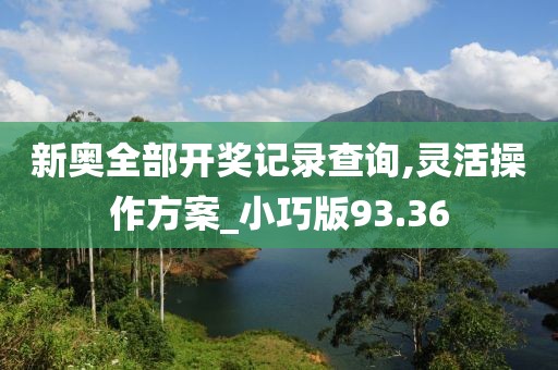新奥全部开奖记录查询,灵活操作方案_小巧版93.36