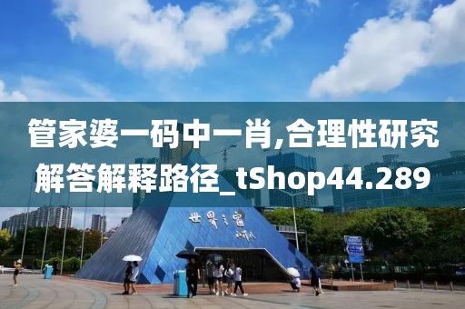 管家婆一码中一肖,合理性研究解答解释路径_tShop44.289