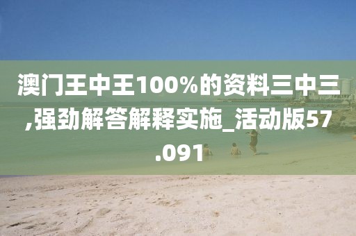 澳门王中王100%的资料三中三,强劲解答解释实施_活动版57.091
